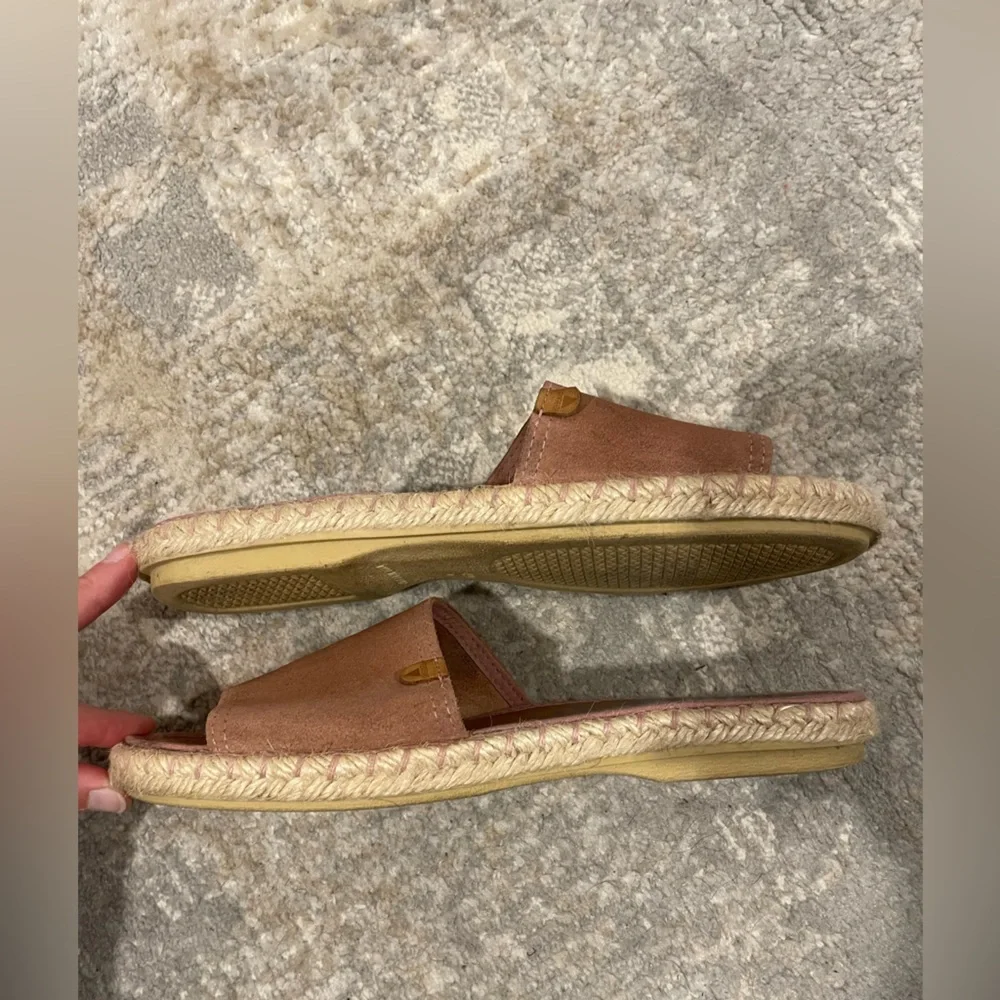 Verbenas Leather Slide Sandals Pink Comfortable Slip On Sz 40/US 9 Made in Spain - Picture 6 of 12